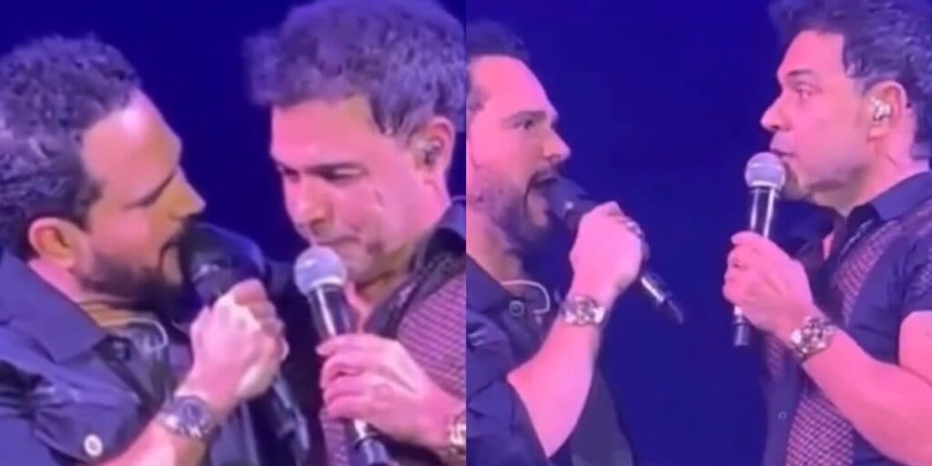 Luciano paralisa show com Zezé e dá recado na cara do irmão diante do público: “Você sabe”