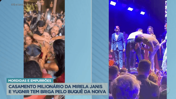 Barraco e calça rasgada foram os pontos altos da festa (Foto Reprodução/PlayPlus)