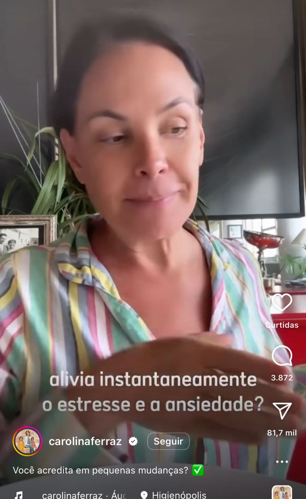 Carolina Ferraz dá ótima dica - Foto Reprodução Instagram