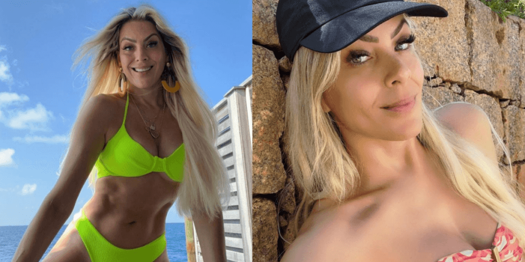 Com alça fininha e fio-dental, fotos quentes de Renata Fan aos 45 provam que ela é a mais sexy do Brasil