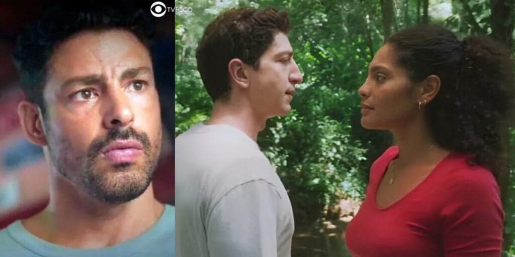 Tragédia em Terra e Paixão - Após flagrar Aline aos beijos com Daniel, Caio mata o próprio irmão
