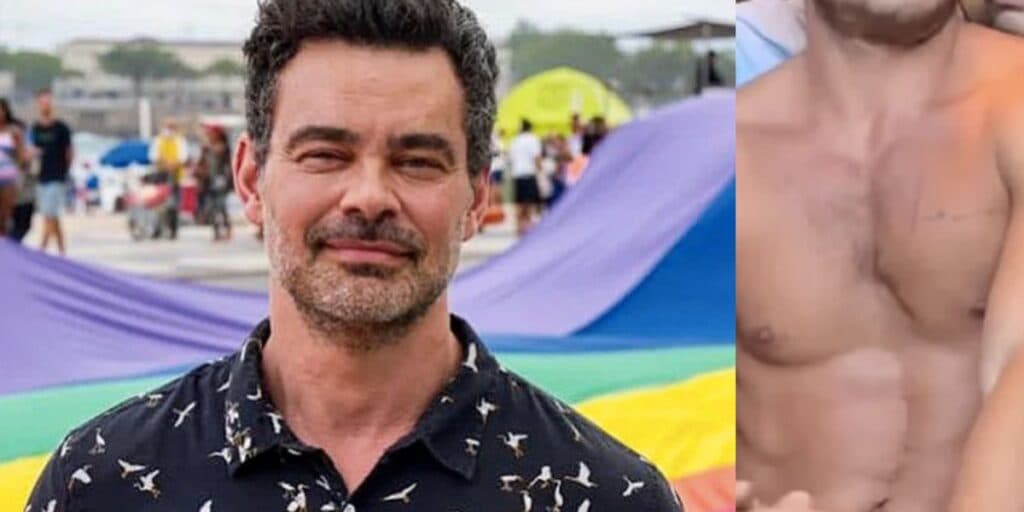 Carmo Dalla Vecchia surge em vídeo sensual agarrando ator da Globo seminu e choca o público: "Gostoso"