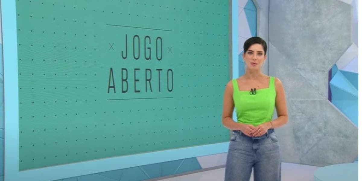 Kalinka Schutel é a substituta oficial no Jogo Aberto (Reprodução: Band) Kalinka Schutel é a substituta oficial no Jogo Aberto (Reprodução: Band)