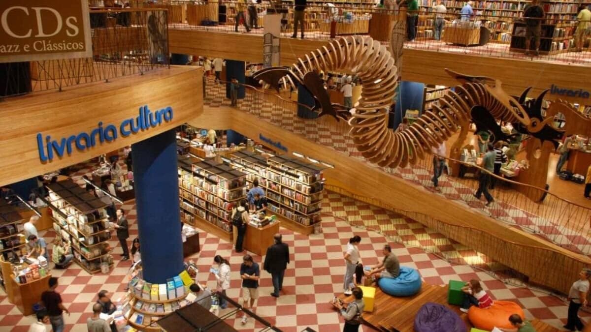 A Livraria Cultura é um local onde os clientes passavam muito tempo (Reprodução: Montagem TV Foco)