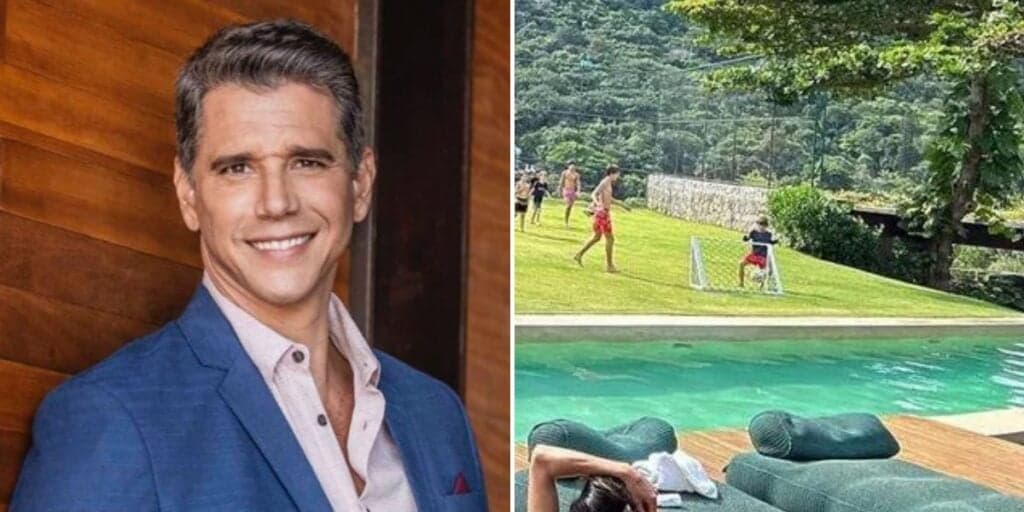 Campo de futebol, vista para a pedra da Gávea e com piscina absurda: A mansão discreta de Márcio Garcia