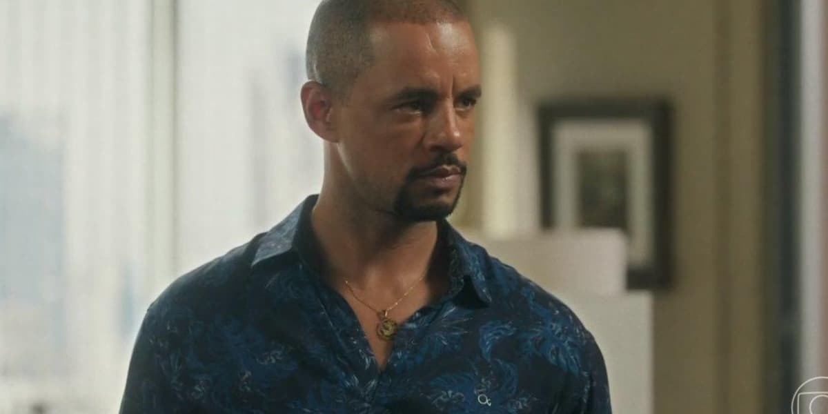 Orfeu fica bravo com Theo na novela Vai na Fé