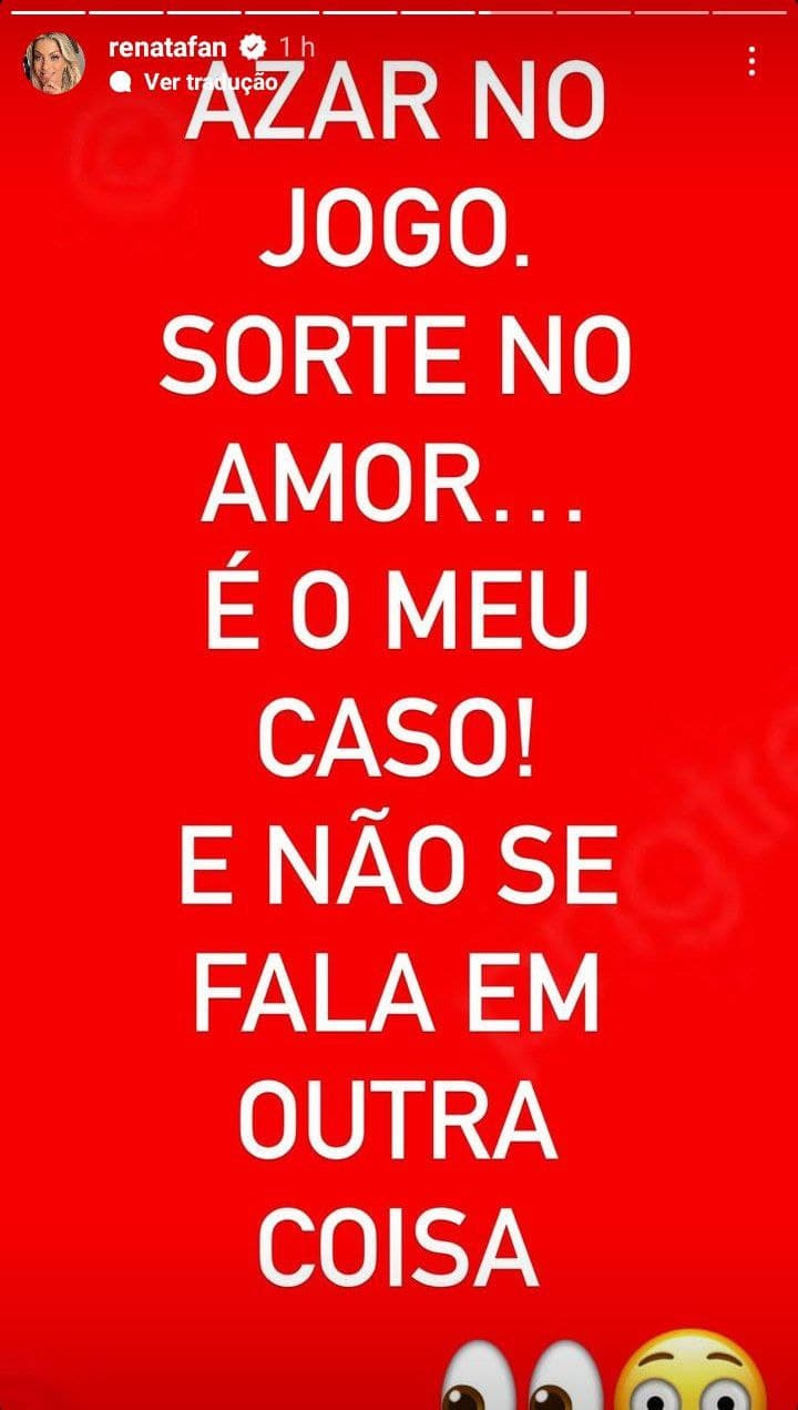 Renata Fan fez sincero desabafo (Foto: Reprodução/ Instagram)