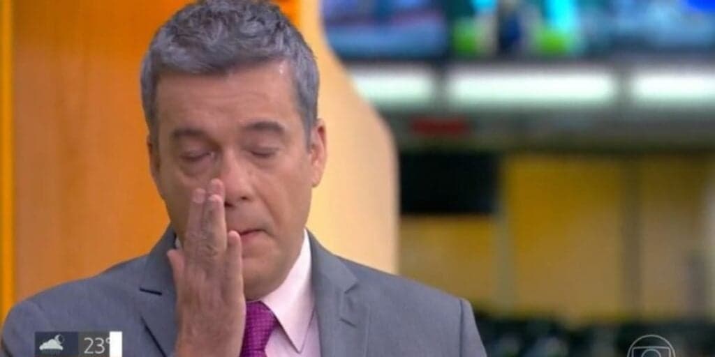 O choro corajoso de Roberto Kovalick ao vivo na Globo com notícia e motivo de partir o coração