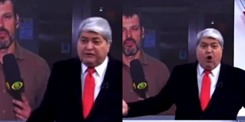 “Capeta, canalha”: Datena surta com o que ouve no ponto da Band e fica aos berros ao vivo
