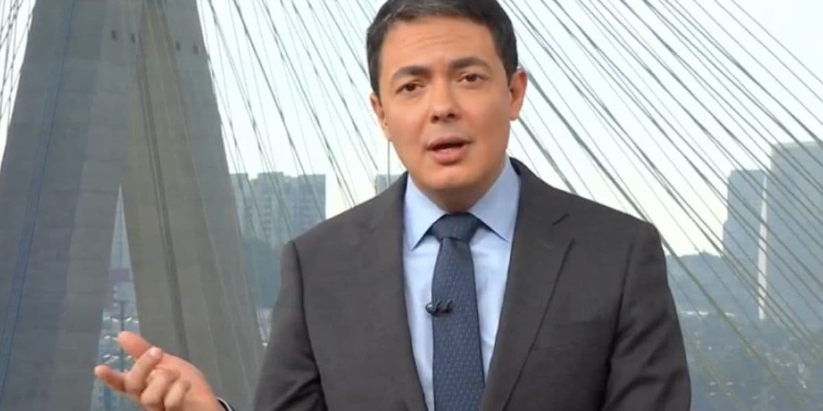 Alan Severiano no comando do "SP1" (Foto: Reprodução / Globo)