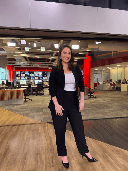 Cecília Flesch, do 'Em Pauta', na GloboNews (Foto: Reprodução/ Internet)