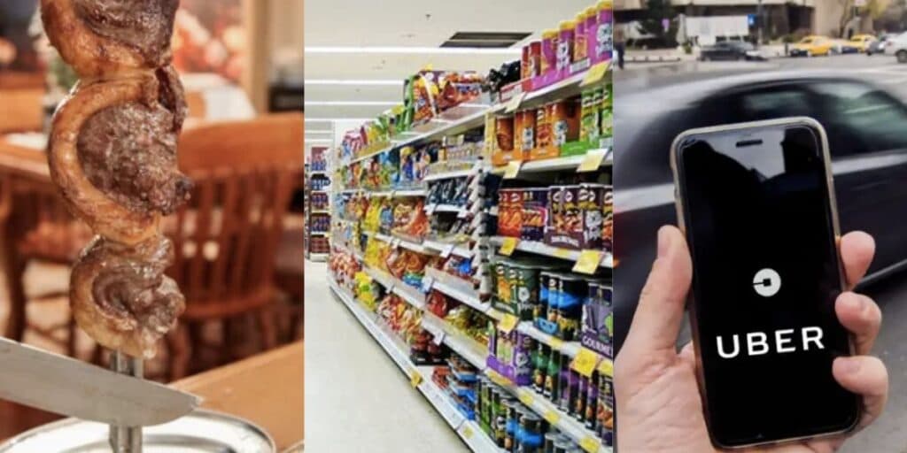 Churrascaria amada vai à falência - Redes de supermercados devem fechar as portas - Uber cancela serviço