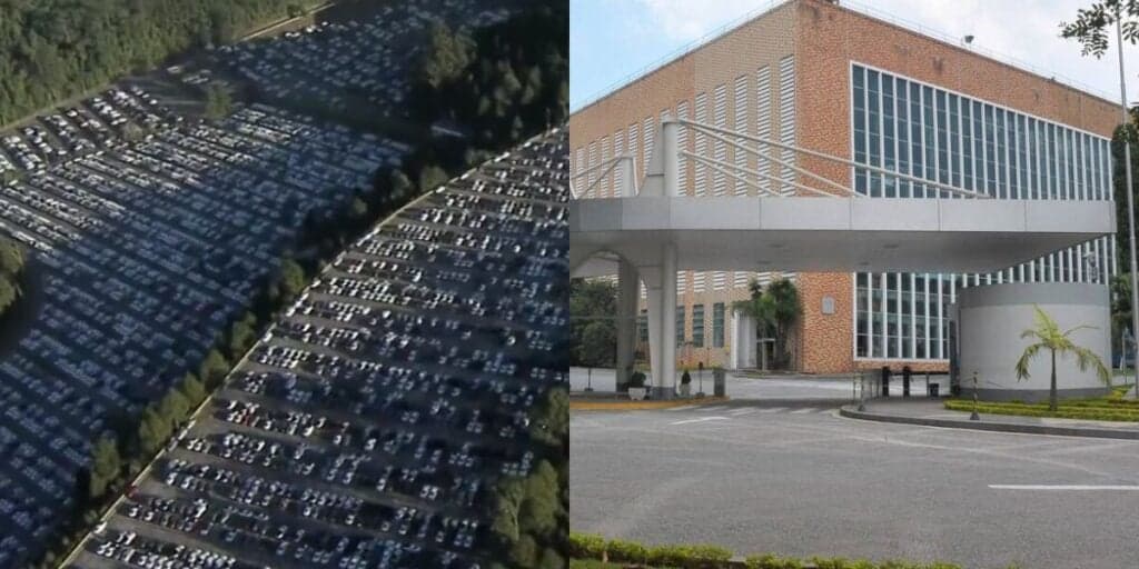 Triste: Montadora anuncia parada de produção de carros no Brasil e pátio é inundado com veículos parados