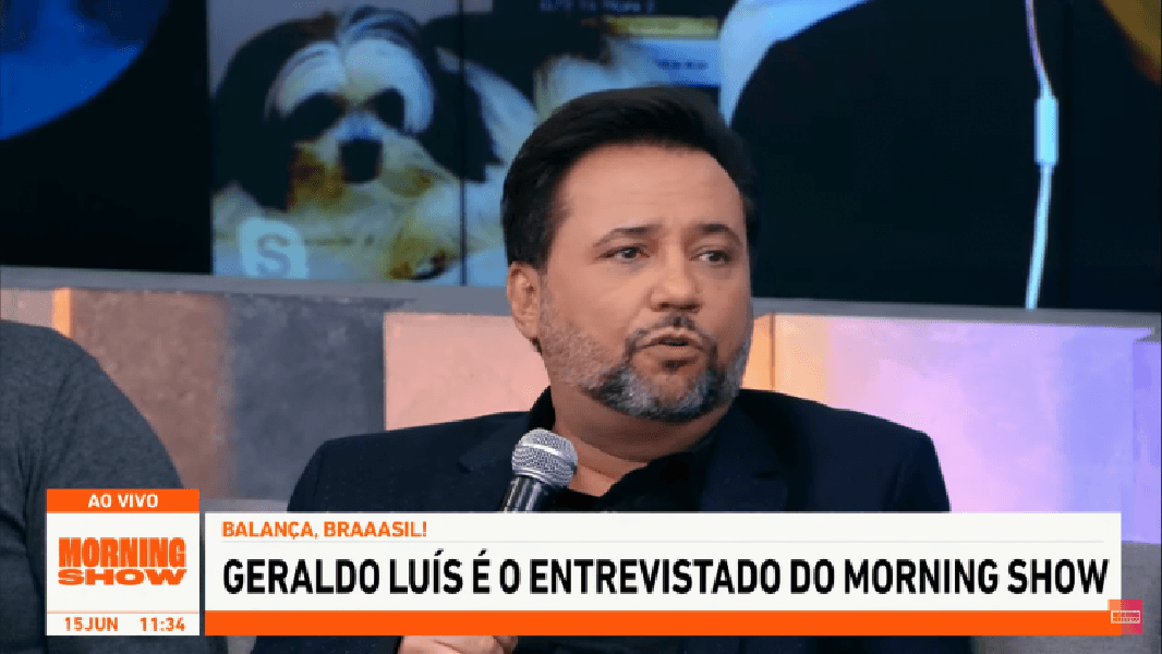 Geraldo Luís no programa da Jovem Pan (Foto: Reprodução/ Internet)