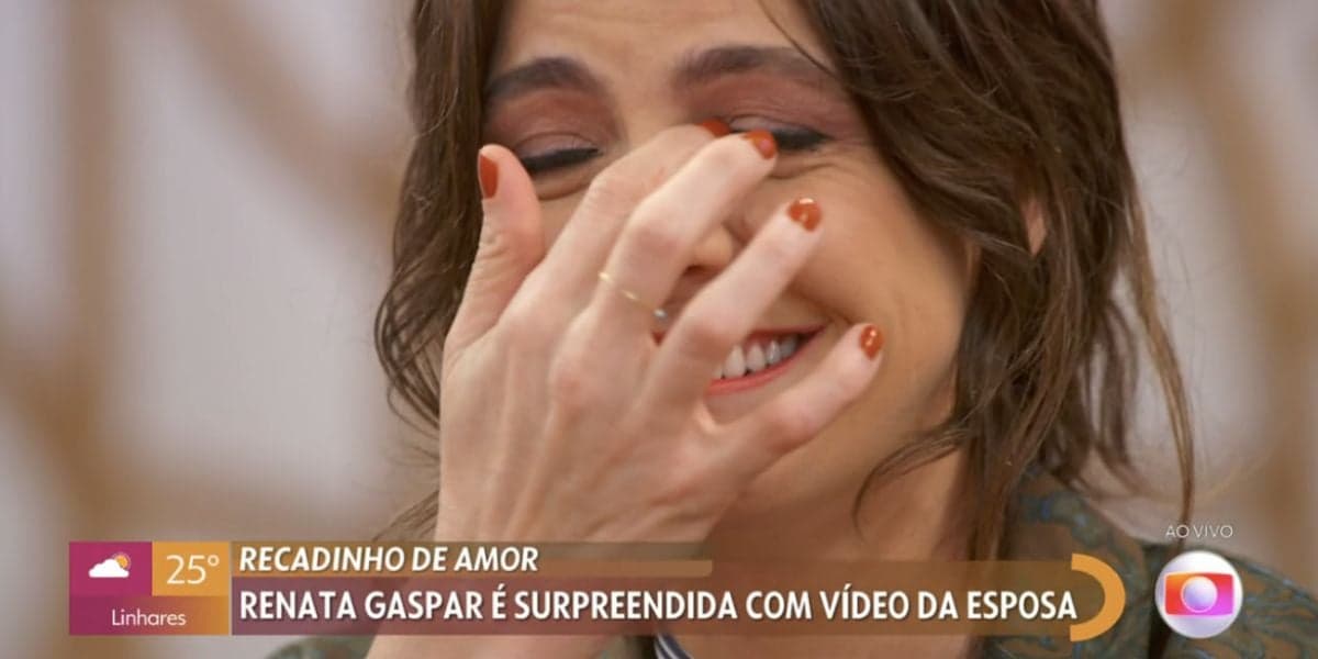 Renata Gasper no Encontro (Foto: Reprodução / Globo) 