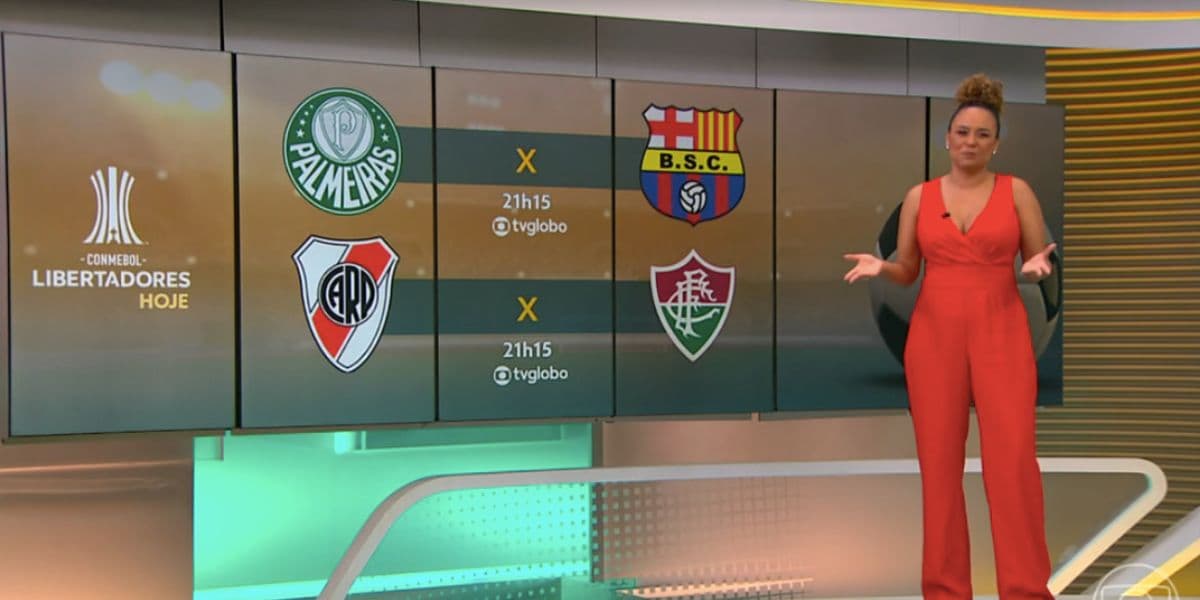 Repórter do Jornal Hoje confirma jogos na programação (Foto: Reprodução / Globo) 