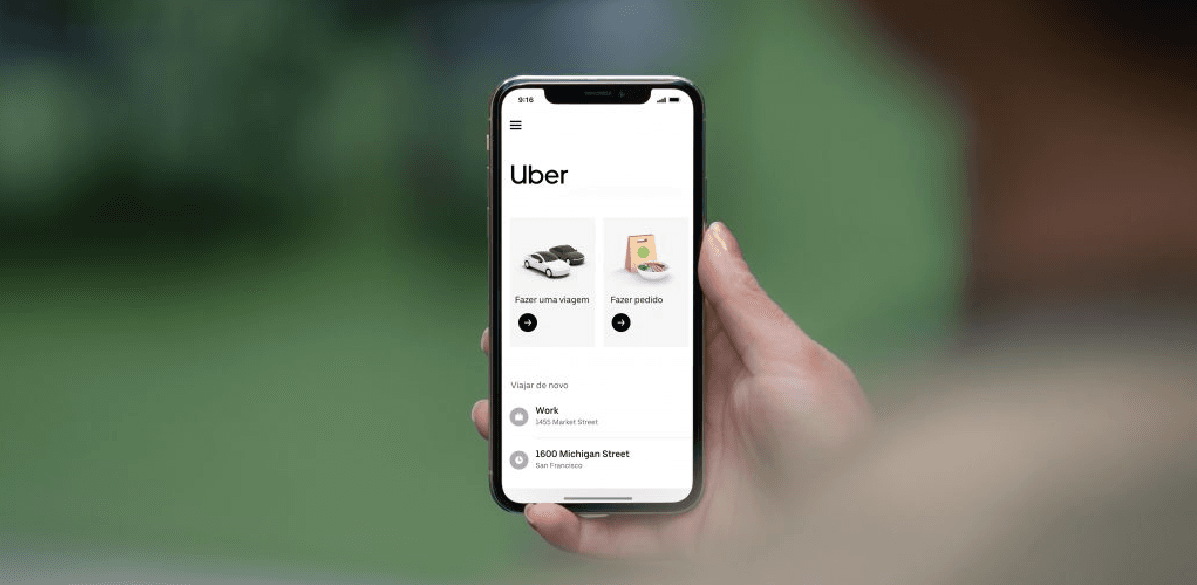 Aplicativo do Uber (Foto: Reprodução/ Internet)