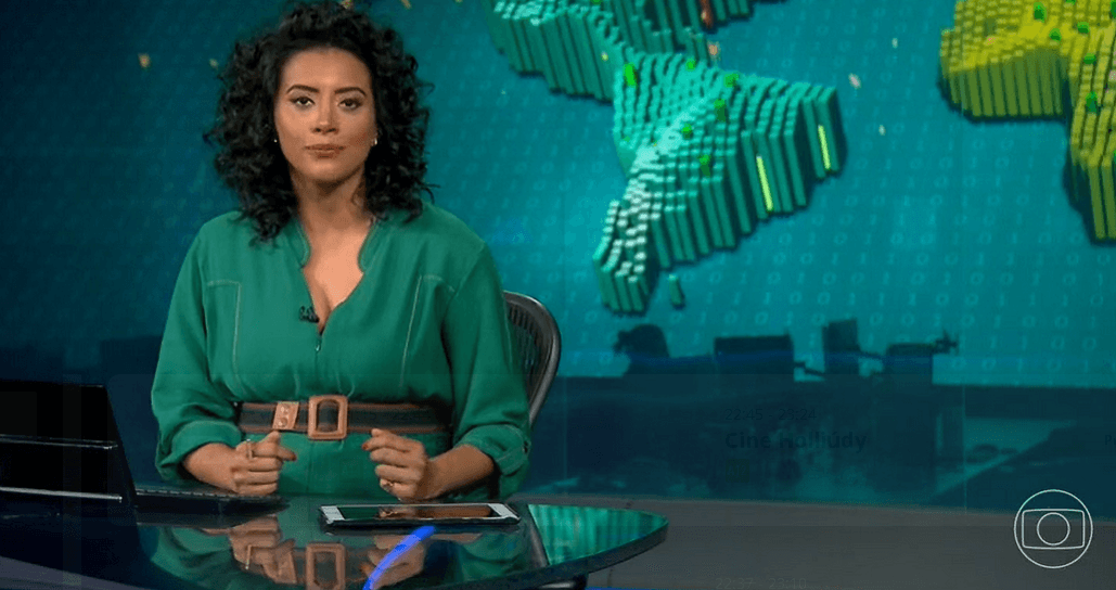 Aline Midlej no Jornal Nacional