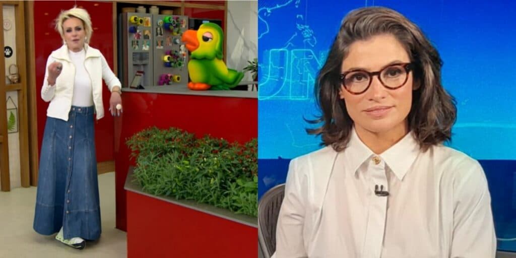 Ana Maria expõe atitude de Renata Vasconcellos ao vivo e entrega vídeo da jornalista: "Quebrou essa regra"
