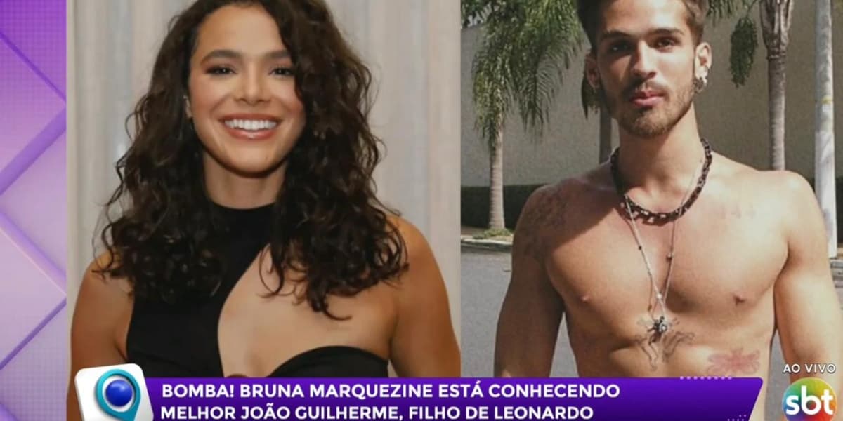 Programa revelou affair entre Bruna Marquezine e João Guilherme (Foto: Reprodução/SBT)