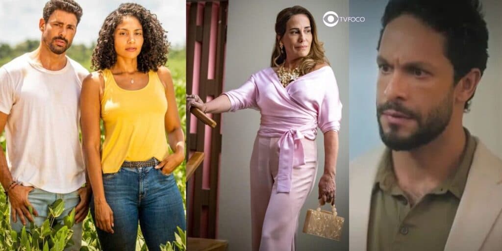 Terra e Paixão - Aline presenteia Caio, Irene faz pacto com Ramiro e Luigi é encurralado