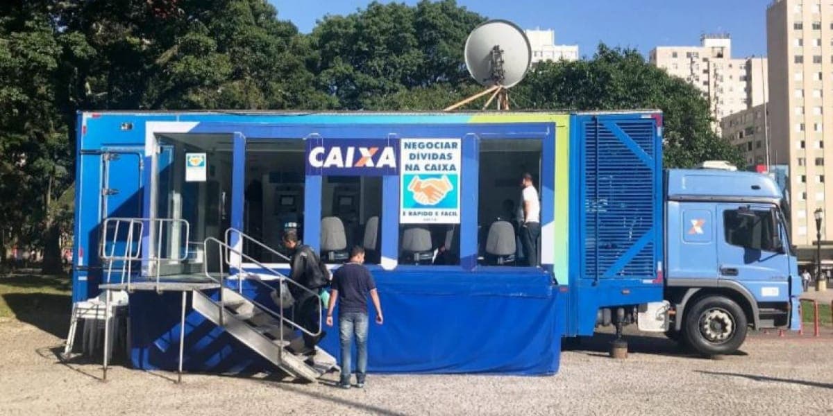Caminhão Adimplência que está passando pelo Brasil para retirar as pessoas das dívidas (Reprodução: Internet)