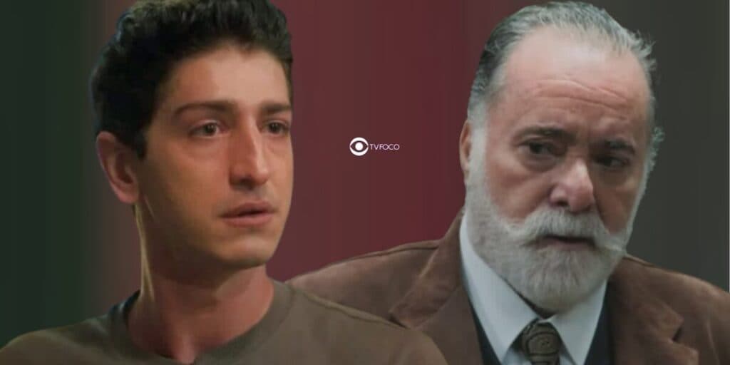 Terra e Paixão - Daniel descobre crime de Antônio e compra briga feia com o pai: "Tóxico"