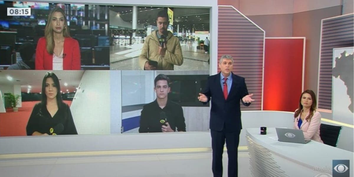 Joel Datena é muito querido pelos telespectadores e também todos os jornalistas do programa (Reprodução: Band)