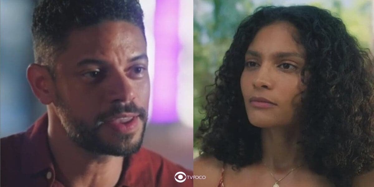 Jonatas e Aline em Terra e Paixão (Foto: Reprodução / Globo / Montagem TV Foco)
