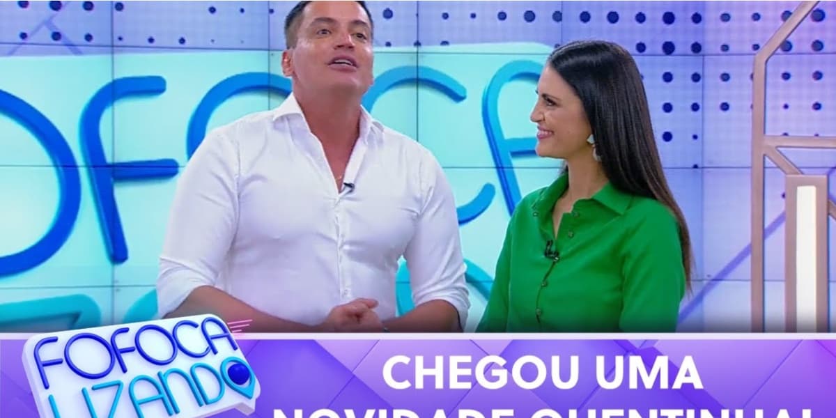 Leo Dias e Chris Flores no Fofocalizando - Foto: Reprodução/SBT