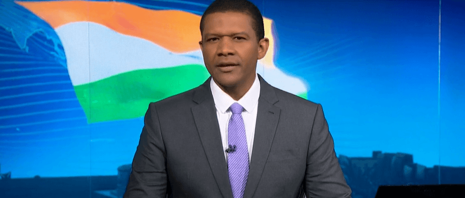 Márcio Bonfim e Aline Midlej comandaram o Jornal Nacional (Foto: Reprodução/ Internacional)