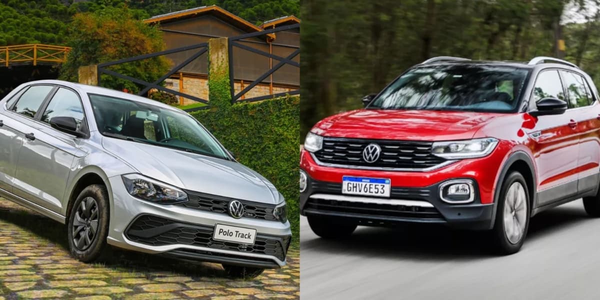 Polo e T-Cross, da Volkswagen - Foto: Reprodução/Internet
