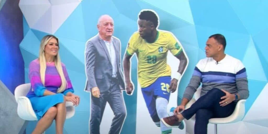 Denílson contraria Renata Fan e é sincero ao falar o que 'vive' com a apresentadora desde que entrou na Band
