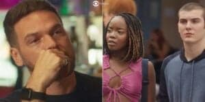 Theo, Kate e Rafa em cenas de Vai na Fé (Foto: Reprodução / Globo / Montagem TV Foco)