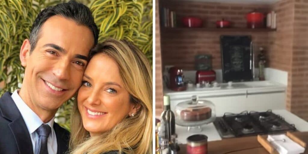 Cozinha de luxo, sala gigante e lareira: A mansão discreta que César Tralli e Tici decidiram se desfazer