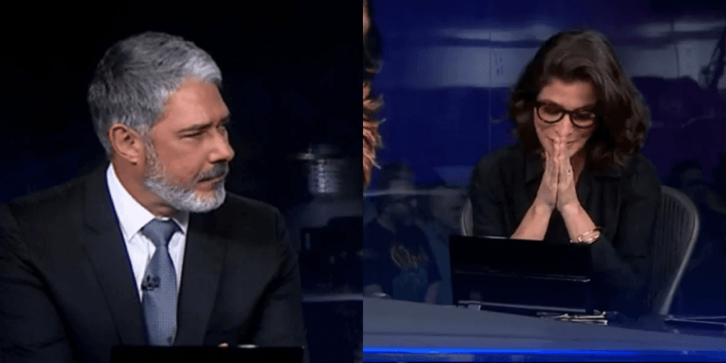 O choro de Bonner e Renata Vasconcellos ao vivo após perderem o chão com notícia: “Desculpa”