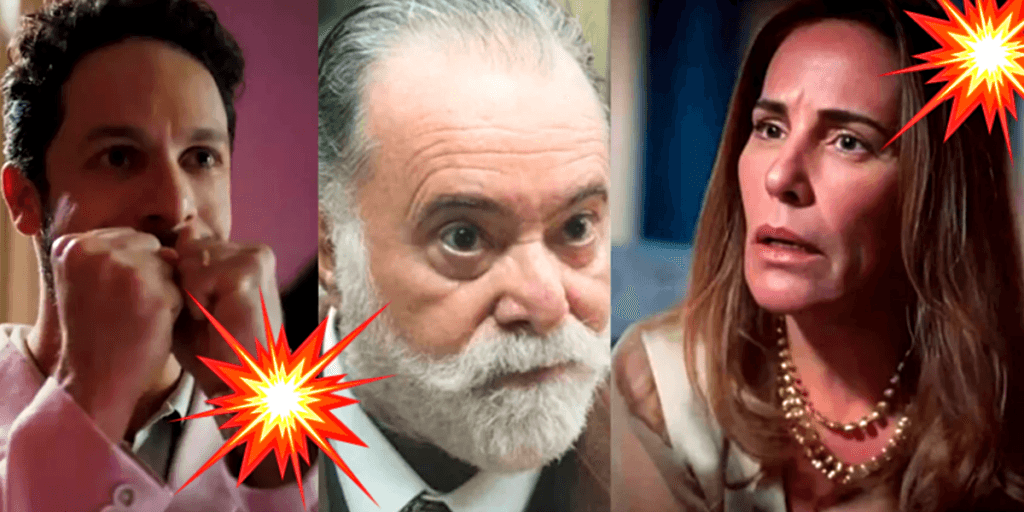 Terra e Paixão- Após descobrir segredo sórdido de Antônio, Luigi perde o chão e transa com Irene