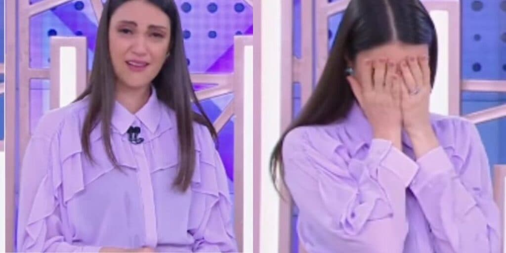 O choro de Chris Flores ao vivo no SBT após não se aguentar com notícia: "Muita dor, a gente não espera"