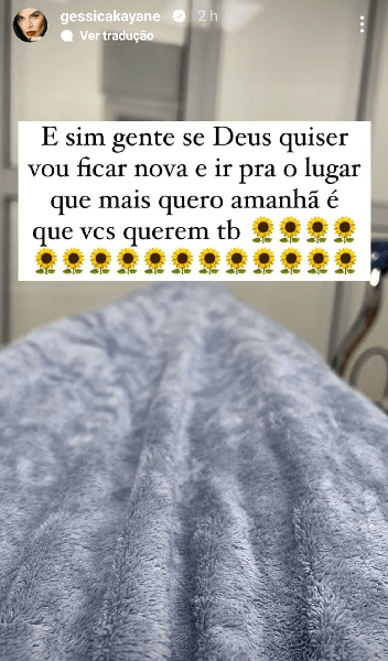 Publicação de Gkay nos stories (Foto: Reprodução/ Instagram)