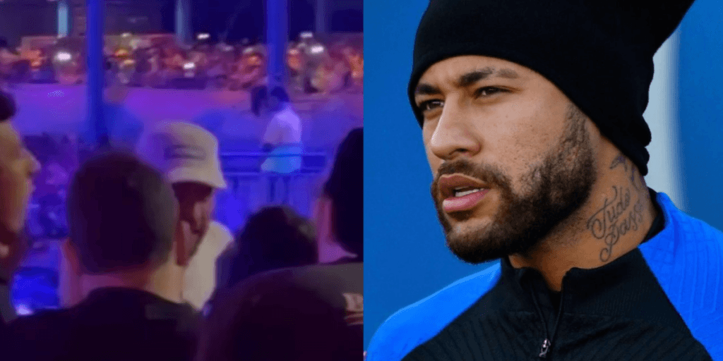 Briga e dedo na cara: Neymar parte pra cima de rapaz em show de Thiaguinho e segurança é chamada