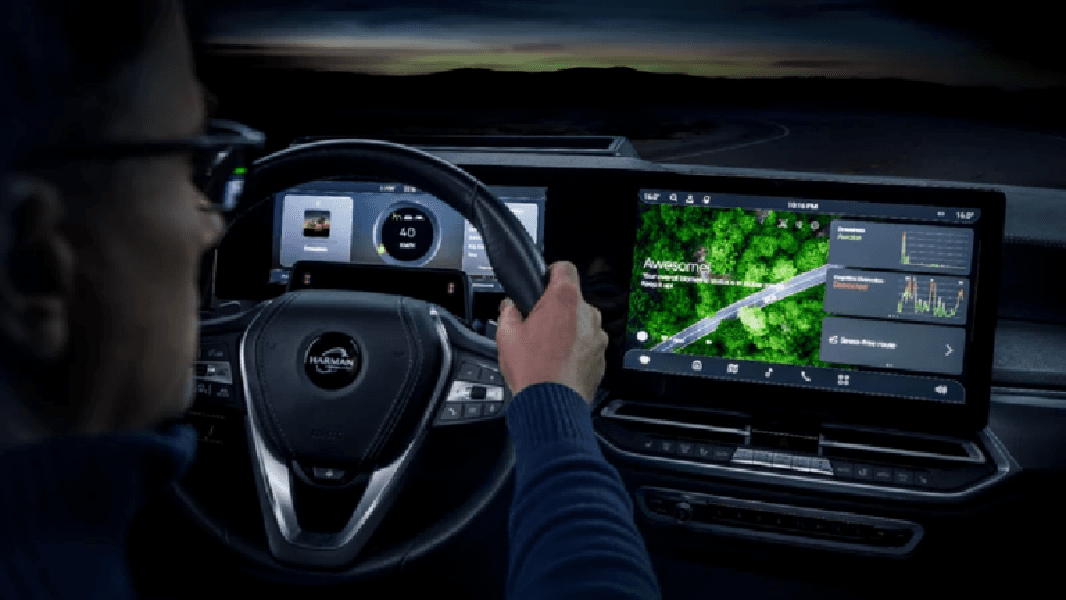 Tecnologia da Harman em carro (Foto: Reprodução/ Internet) Tecnologia da Harman em carro (Foto: Reprodução/ Internet)