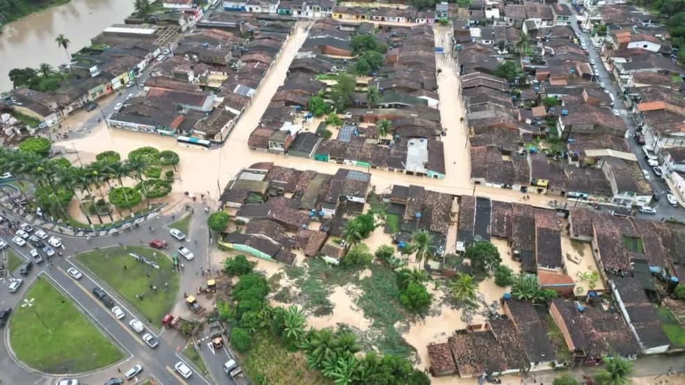 Alagoas sofrem com fortes chuvas (Foto: Ascom)