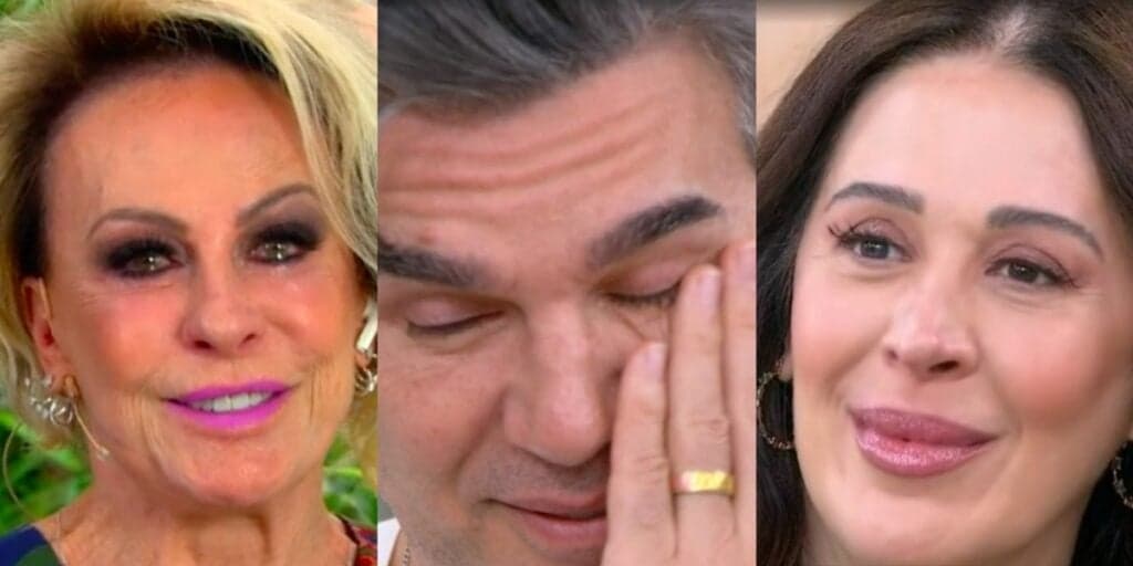 O choro simultâneo de Ana Maria e Claudia Raia que fez o marido da atriz desabar ao vivo na Globo