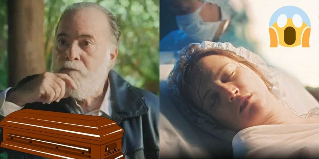 Terra e Paixão - Antônio morre pela boca ao entregar falsa morte de Agatha e caixão vazio: "Está maluco"