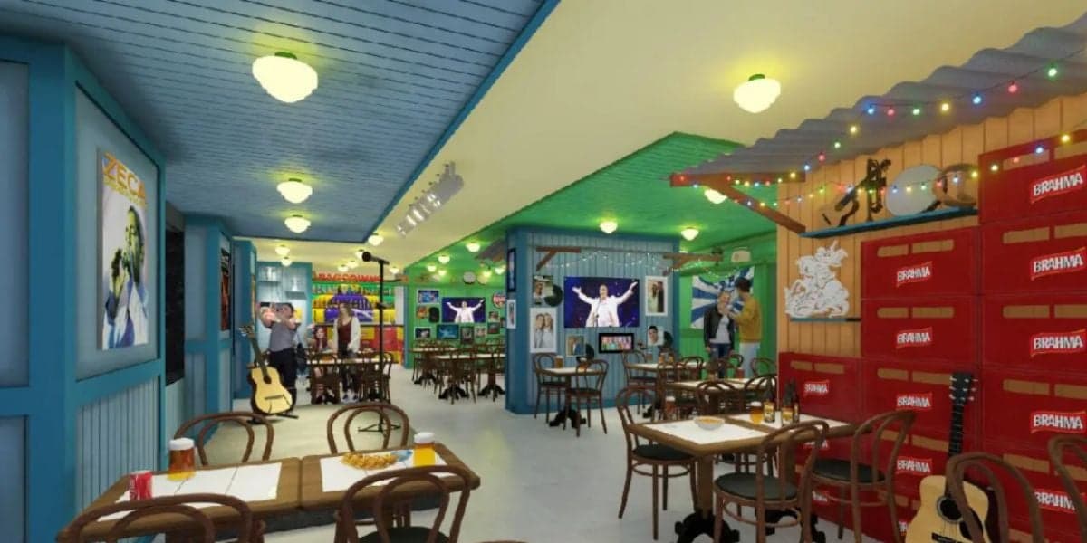 O local tem espaço para 800 clientes e palco de show (Reprodução: Internet)