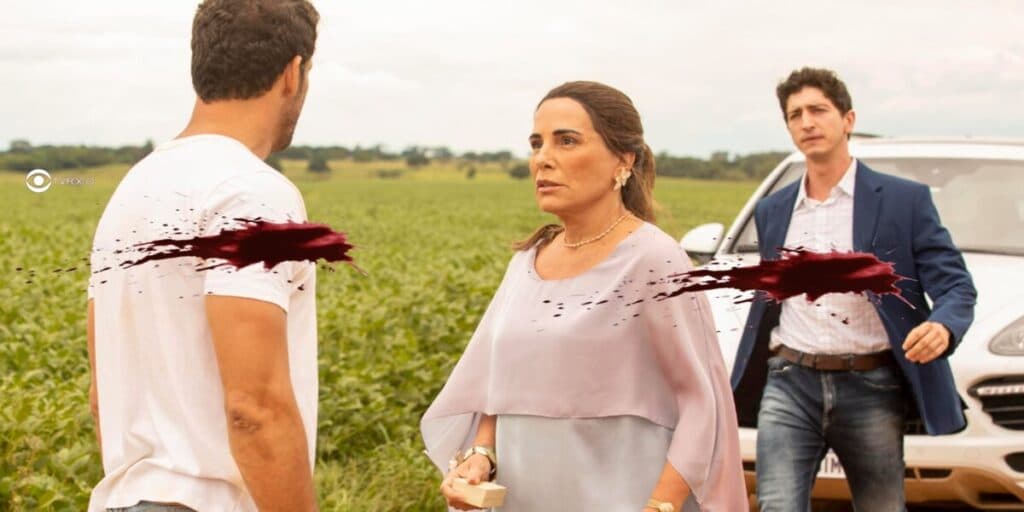Terra e Paixão tem bombardeio de podres, prostituição e boca maldita "destruindo" Caio, Daniel e Irene