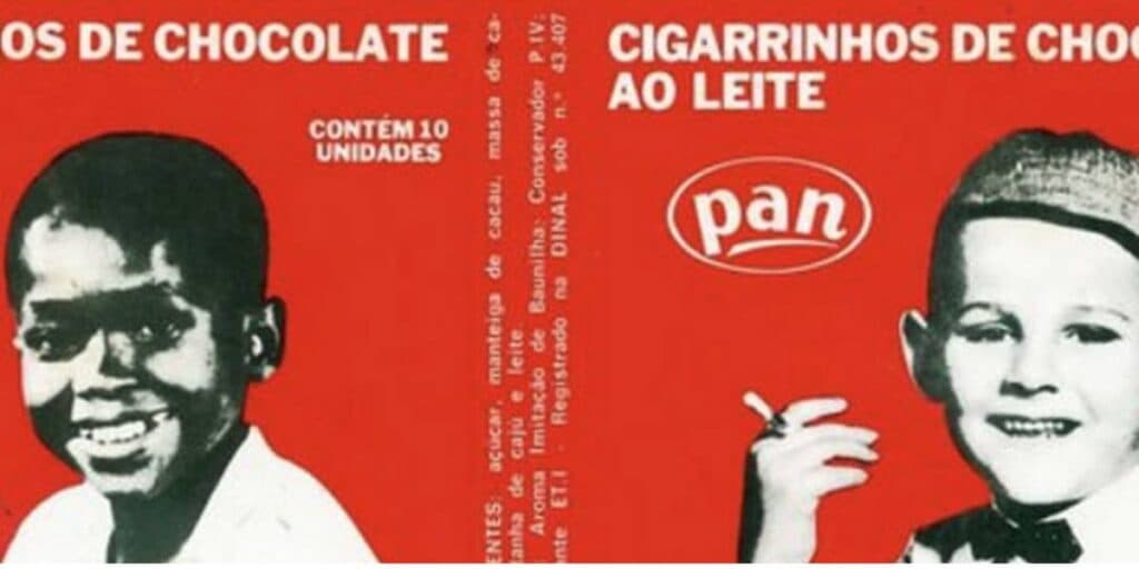 Cigarrinhos de chocolate faziam muito sucesso entre os jovens (Reprodução: Internet)