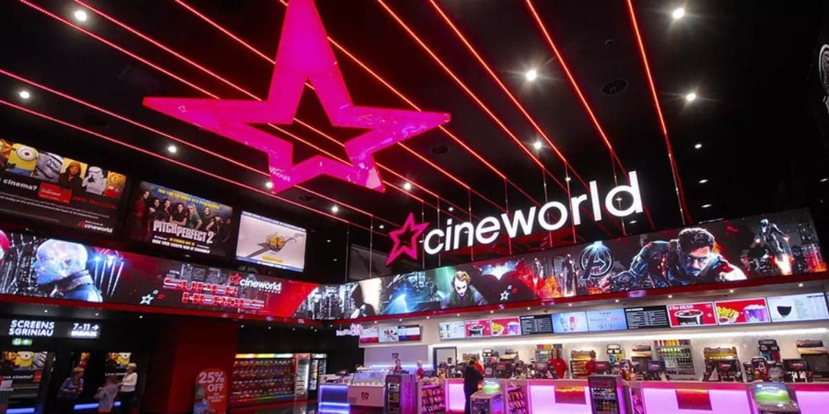 Cineworld é considerada a segunda maior rede de cinemas do mundo (Reprodução: Internet)