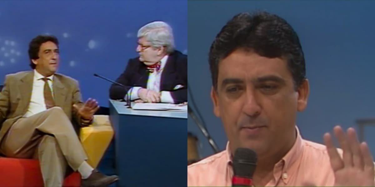 Galvão Bueno no programa de Jô Soares, no SBT, e no "Domingão do Faustão" (Foto: Reprodução/Globoplay)