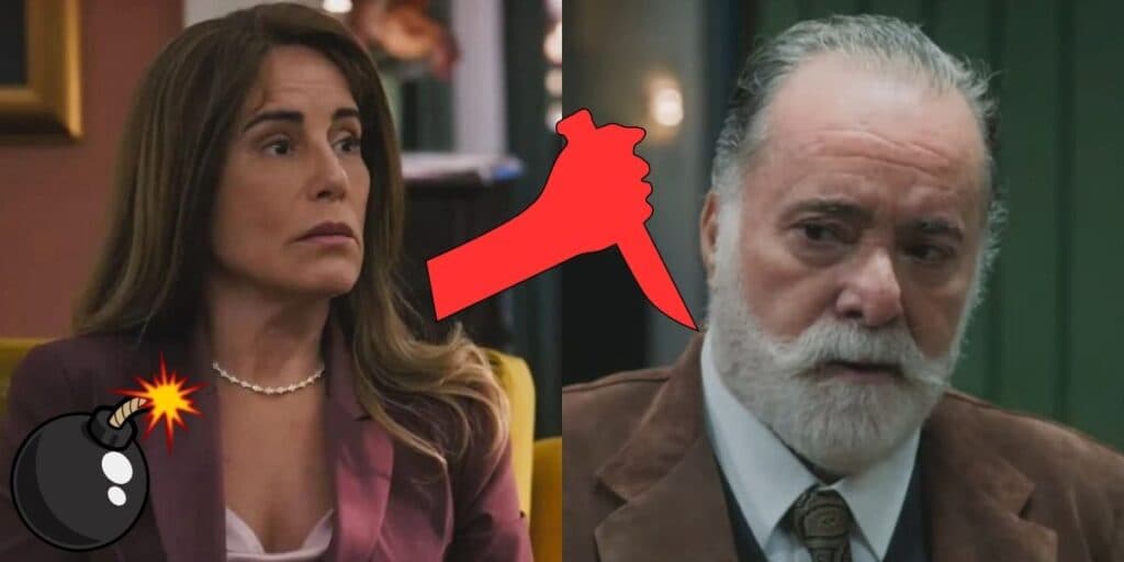 Terra e Paixão - Irene descobre segredo de Antônio, se une com Luigi e dá facada no próprio marido